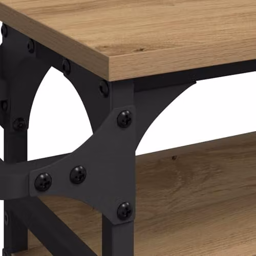 vidaXL Kitchen Trolley in Artisan Oak and Brown, W/D/H: 53 x 20 x 76 cm – 3