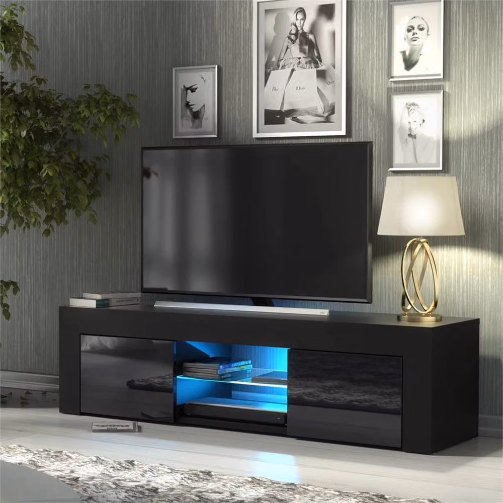 Mex Furniture Pawnora TV Stand Cabinet in Black Matt – 2