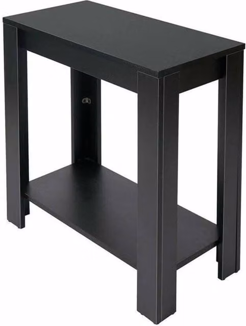 KORVIXA Modern Black MDF Coffee and Side Table