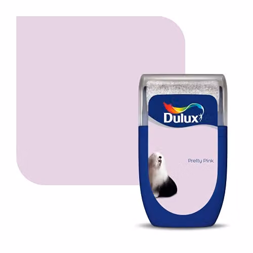 Dulux Walls and Ceilings Tester Paint, Pink, 30 ml – 1