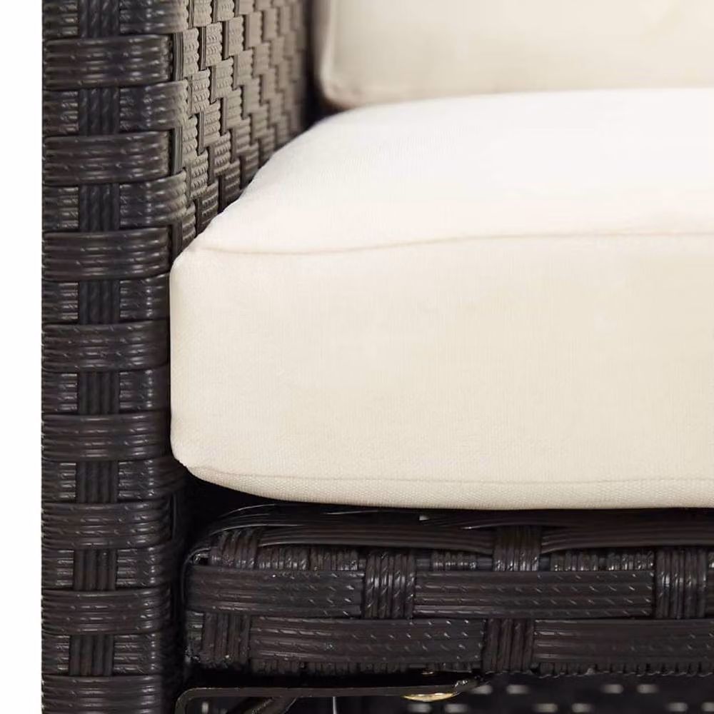 Berkfield Home Set of 4 Black Poly Rattan Garden Dining Chairs with Cushions – 4