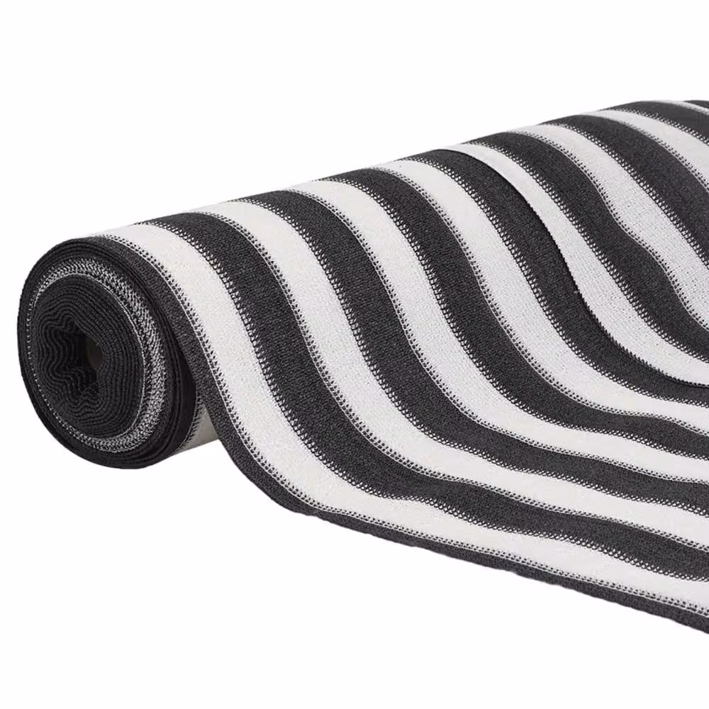Berkfield Home Privacy Net in Anthracite, White and Black, HDPE 75 g/m2, W: 180 cm, L: 50 m – 3