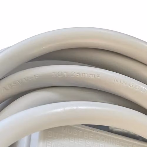 ShaniTech 1 Way Gang 3m Mains Extension Lead Cable, 13A, White – 2