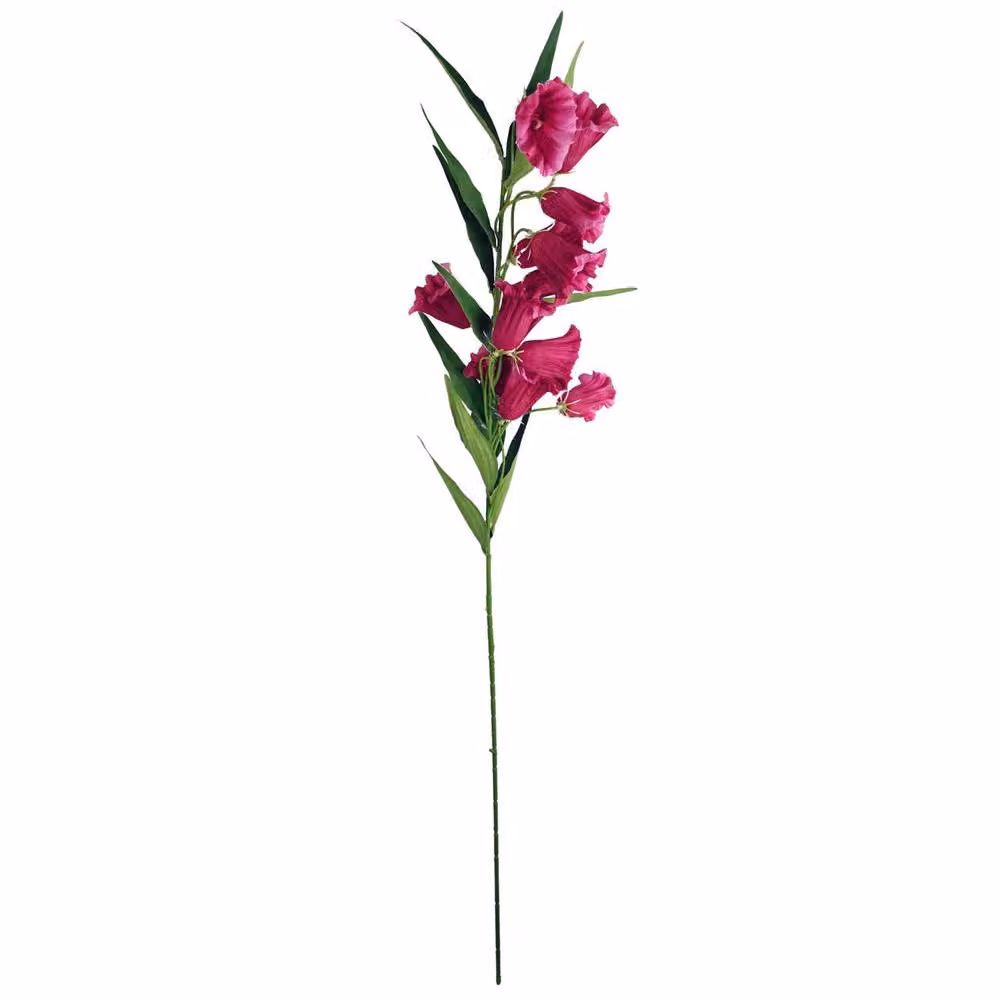 Leaf Botanik Pink and Green Artificial Floral Stems, Pack of 6, Height: 100 cm – 5