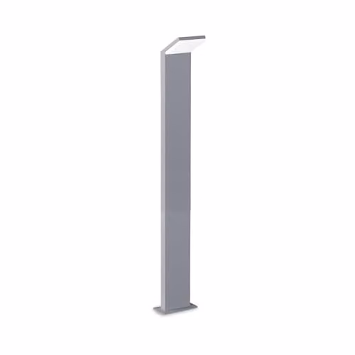 Ideal Lux Style Integrated LED Outdoor Bollard, Grey, 100 cm, 1050 lm, 3000 K, IP54