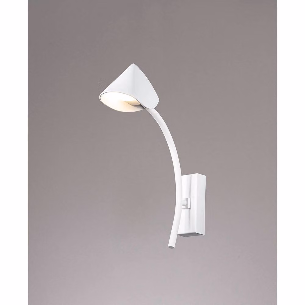 Netlighting Capuccina 1 Light LED Wall Lamp, White, 7W, 3000K, 630lm – 2