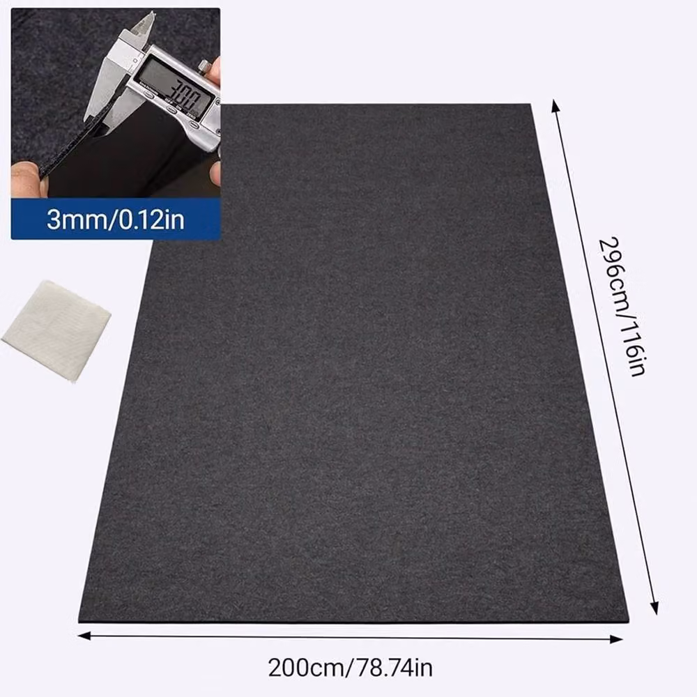 Ventryn Grey Absorbent Garage Mat, Non-Slip Felt Pad, W: 300 cm, D: 229 cm – 2