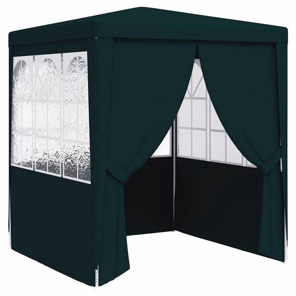 Berkfield Home Professional Party Tent with Side Walls, Green, W 2.5 m x D 2.5 m x H 2.4 m – 2