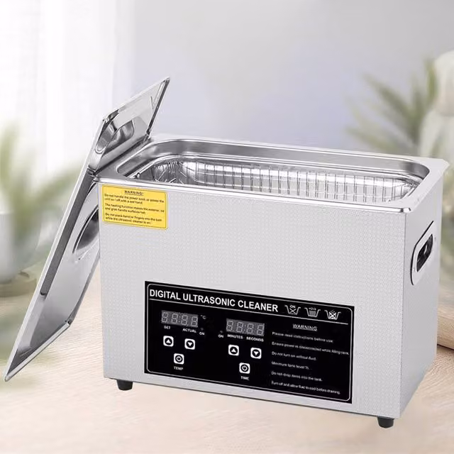 Ventryn Digital Ultrasonic Cleaner 3.2L with Heater and Timer in Silver