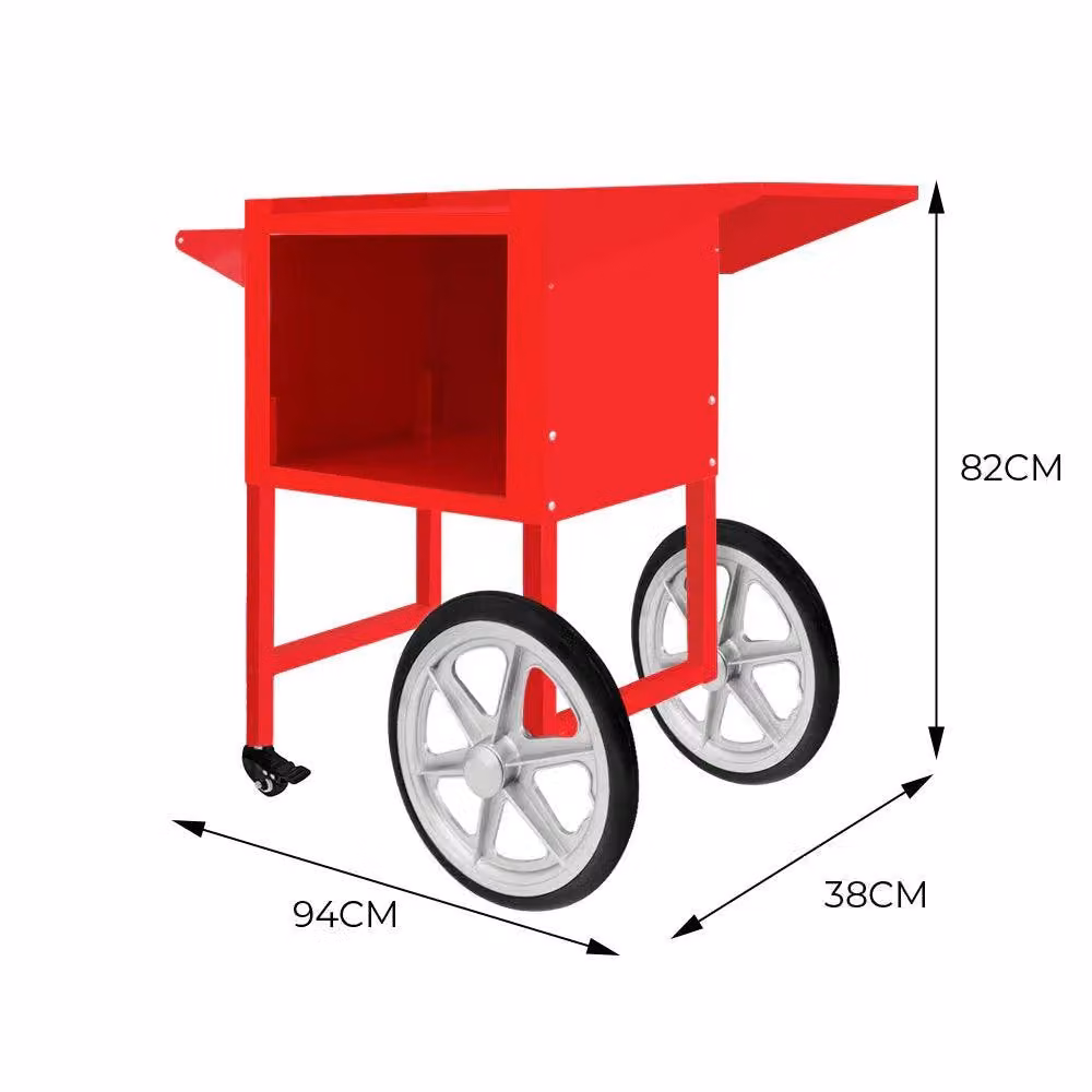 Monstershop KuKoo Popcorn Machine Cart in Red and Silver – 3