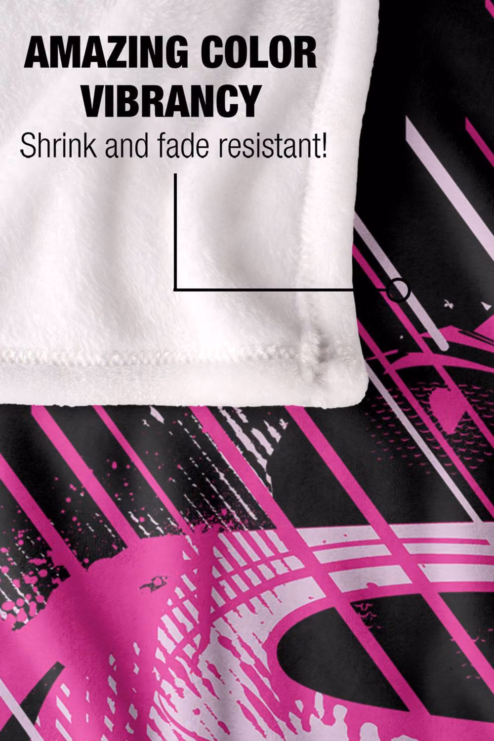 Warner Bros. Man of Steel Pink Splatter Super Soft Fleece Throw Blanket, W: 127.0 cm, H: 152.4 cm – 8