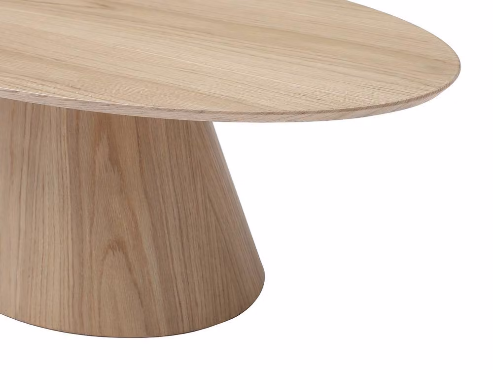 Vente-unique ANTELADA MDF Coffee Table in Light Oak, W/D/H: 60 x 60 x 40 cm – 3