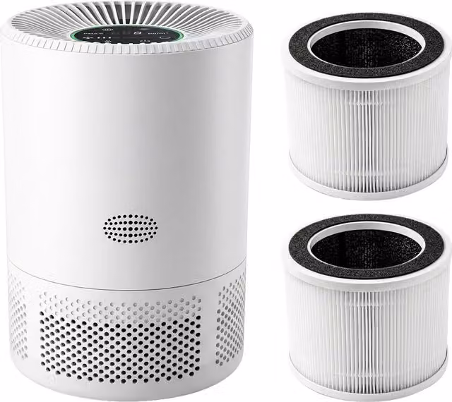Spector Smart Air Purifier with H13 HEPA, Activated Carbon and Pre-Filter, App Control, White