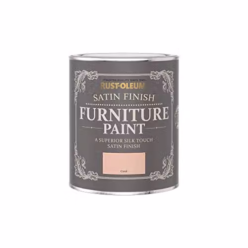 Rust-Oleum Pink Satin Furniture and Skirting Board Paint, Water-Based, 0.75 l – 2