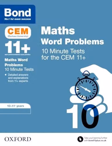 Bond 11+ CEM Maths Word Problems 10 Minute Tests for 10-11 Years – 1