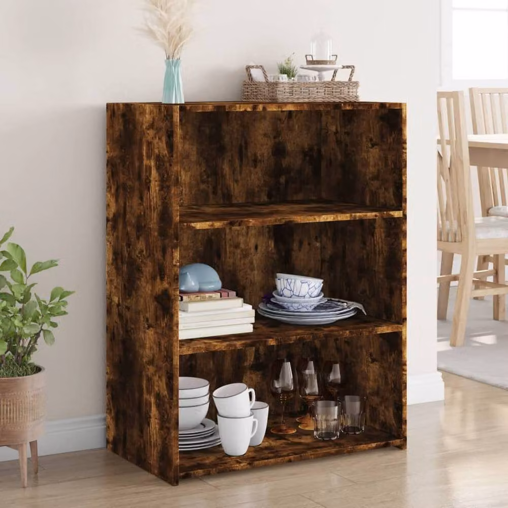 Berkfield Home Smoked Oak Sideboard in Brown, W/D/H: 70 x 41 x 93 cm – 2