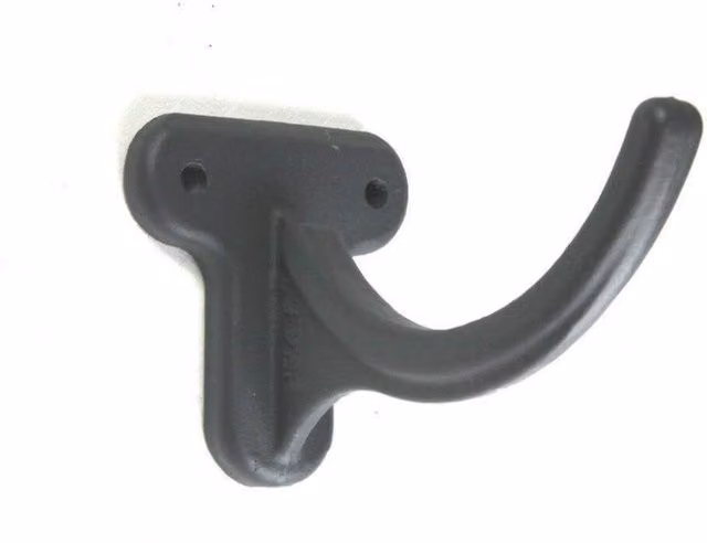 Hargreaves Premier Cast Iron Beaded Half Round Gutter Fascia Bracket, Black, 125mm