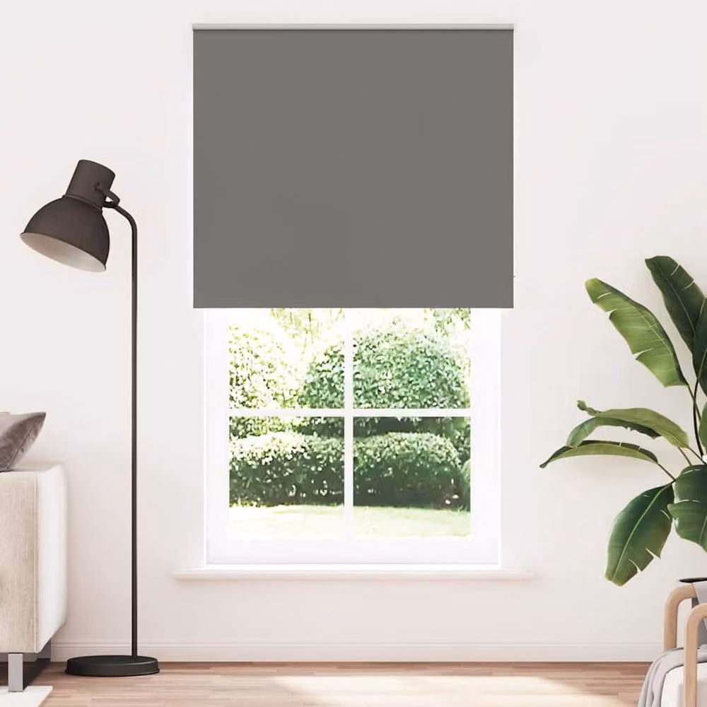 Berkfield Home Grey Blackout Roller Blind, Polyester, W: 125 cm, H: 230 cm – 2