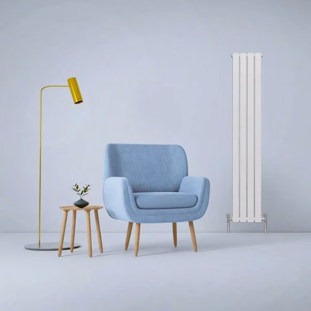 Monstershop Designer Flat Panel Steel Radiator in White, W: 160 cm, H: 28 cm – 1