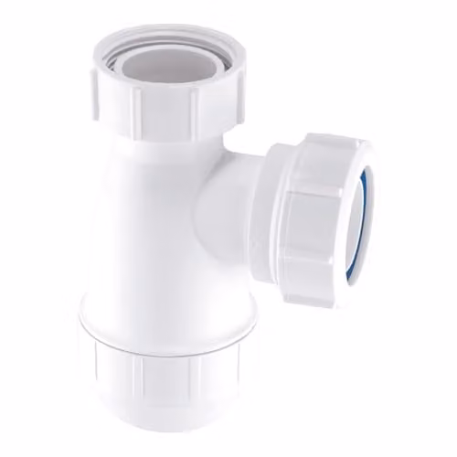 McAlpine G10 38mm Plastic Bottle Trap, White
