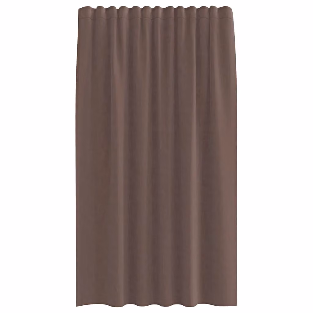 Berkfield Home Brown Voile Tab Top Curtains, 2 Pack – 4