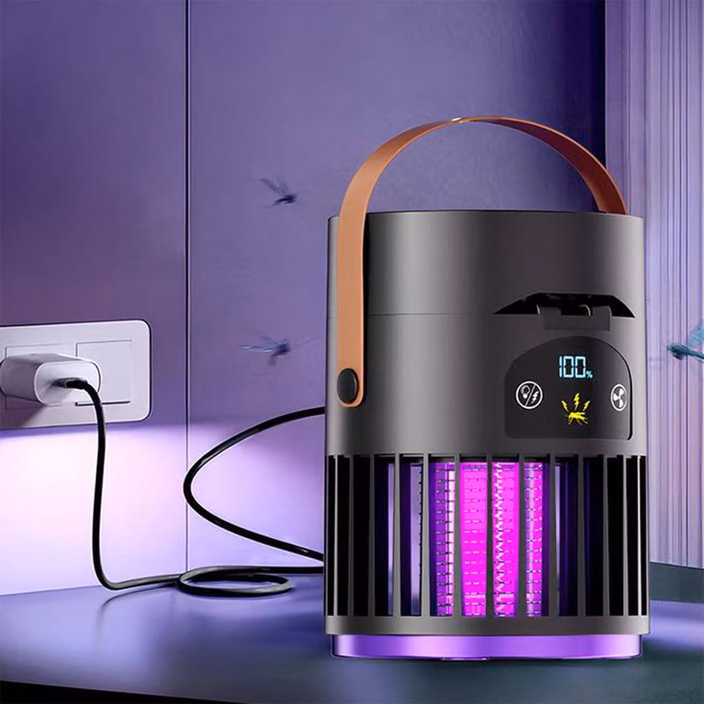 Quipulse 3-in-1 Digital Display Mosquito Killer Fan and Night Light in Black – 4