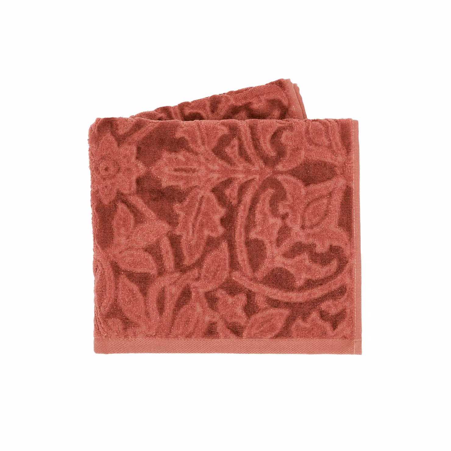 Morris & Co St James Red Floral Cotton Terry Hand Towel – 2