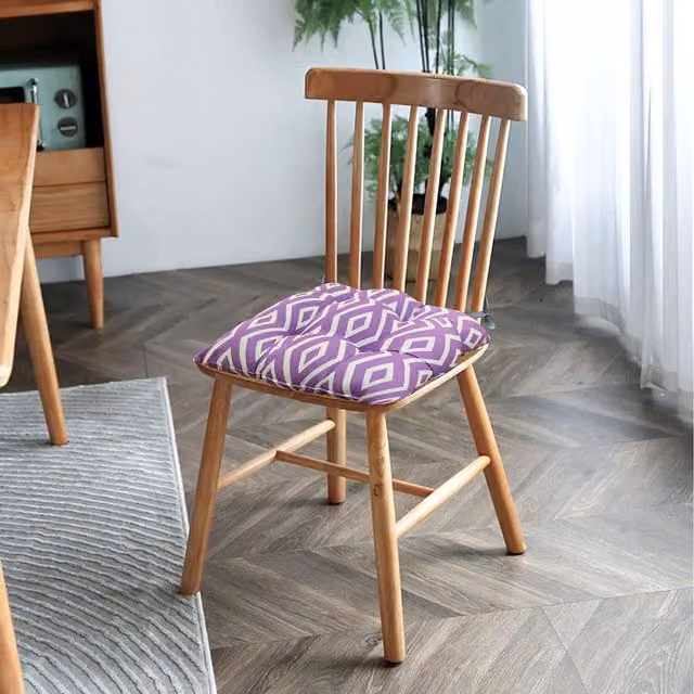 Roseley Square Seat Cushion Pads in Purple