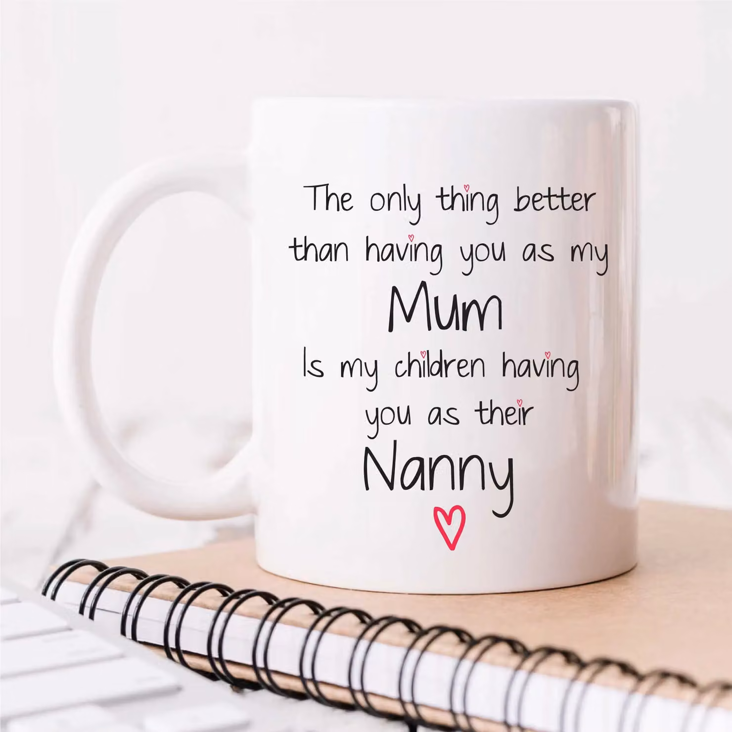 60 SECOND MAKEOVER Mum, Nanny, Children Ceramic Mug in White – 2