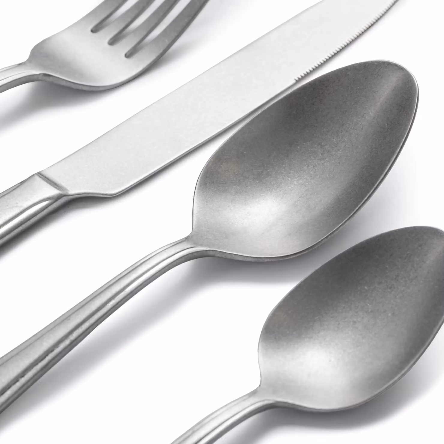 Jamie Oliver 16-Piece Antique Silver Stainless Steel Cutlery Set with Gift Box – 3