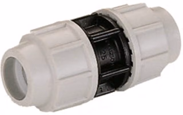 Plasson Straight Coupling 20mm MDPE Grey PL070100020