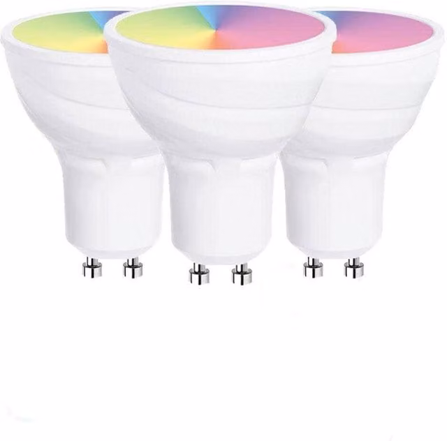 ENER-J Smart WiFi GU10 RGBW LED Bulb 3 Pack, 5W, White/Multicolour, H 19 cm x W 25 cm – 1