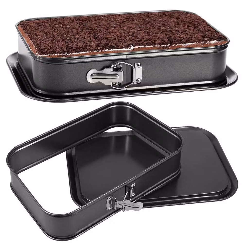 Havendro Non-Stick Rectangular Springform Cake Tin in Black – 5