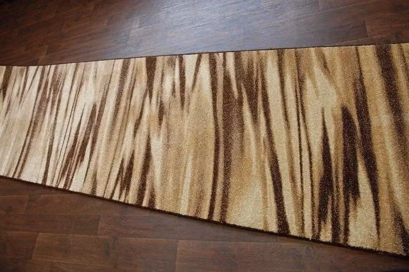 RugsX Heat-Set Fryz Abstract Modern Runner in Brown, W/D: 100 x 120 cm – 2