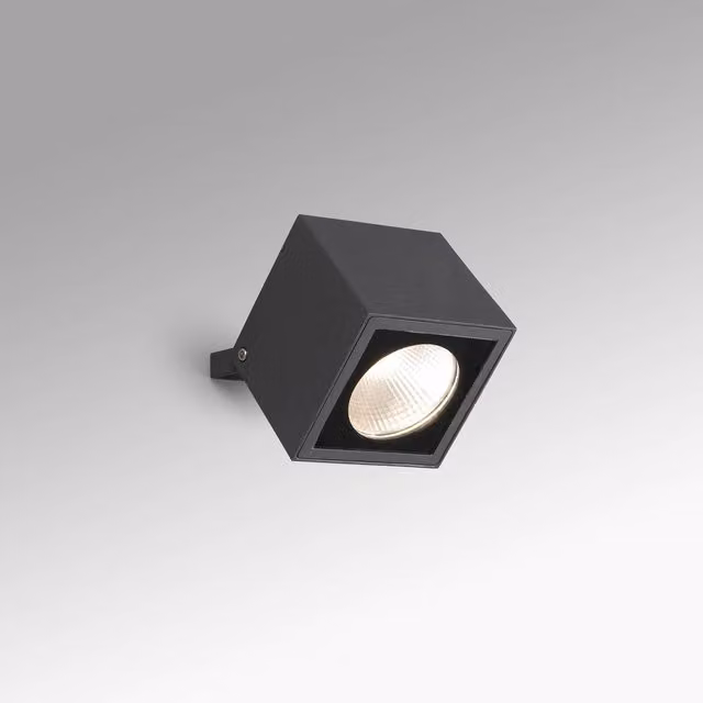 Faro Oko LED Outdoor Wall Spotlight in Grey