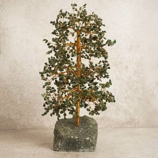 Serenity Aventurine Tree of Life Large Green Stone Tabletop Decoration – 1