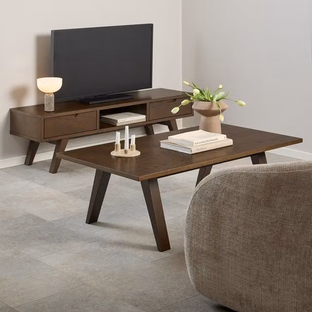 Furniture To Go A-Line Scandinavian Oak Coffee Table in Brown