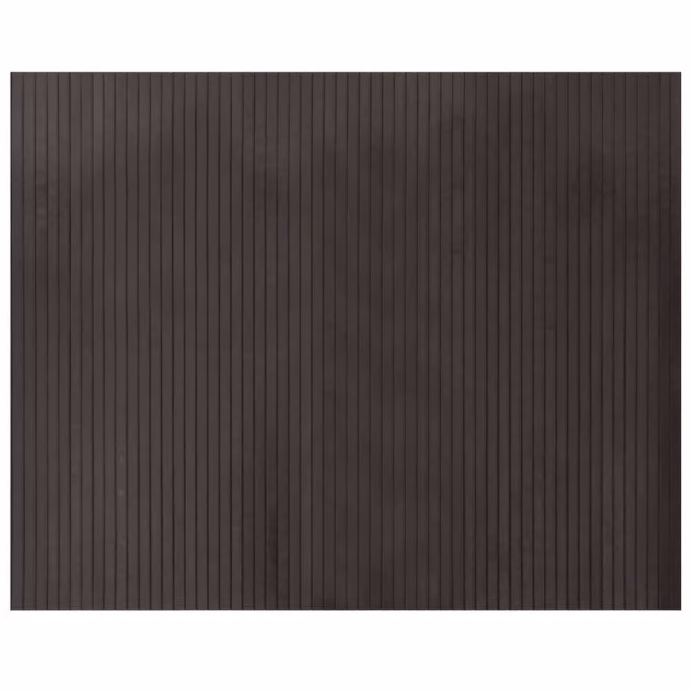 Berkfield Home Rectangular Bamboo and Polypropylene Rug in Brown, W: 80 cm x D: 100 cm – 2