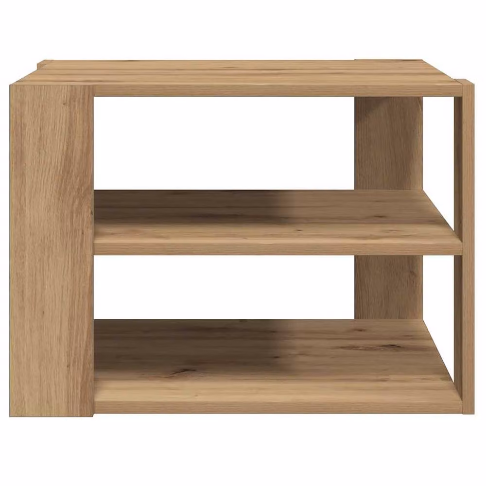 Berkfield Home Artisan Oak Coffee Table in Brown, W/D/H: 58 x 58 x 40 cm – 4