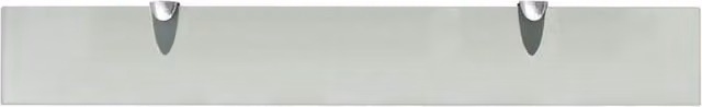 Berkfield Home Modern Floating Glass Wall Shelf, Clear, W: 70 cm, D: 10 cm, Thickness: 8 mm