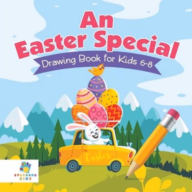 Educando Kids An Easter Special Drawing Book for Kids 6-8, Multicolour Paperback