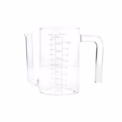 MasterClass Glass Gravy and Fat Separator Jug, 450ml, Transparent – 1