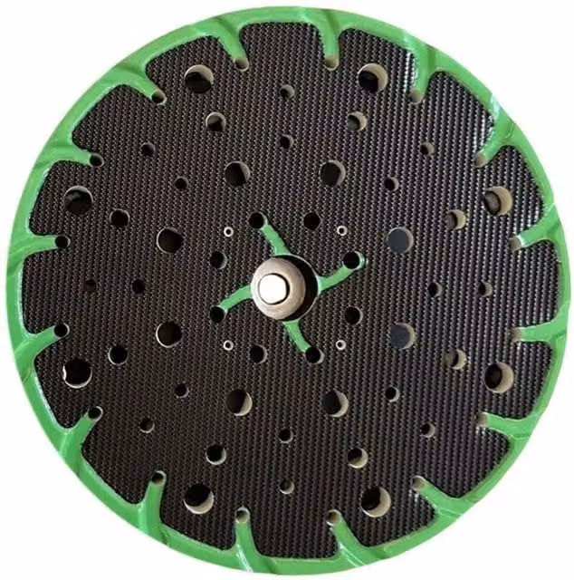 Nordara 150mm Cushion Pad Interface Hard Sanding Pad in Black, W: 10000 mm, H: 520 mm