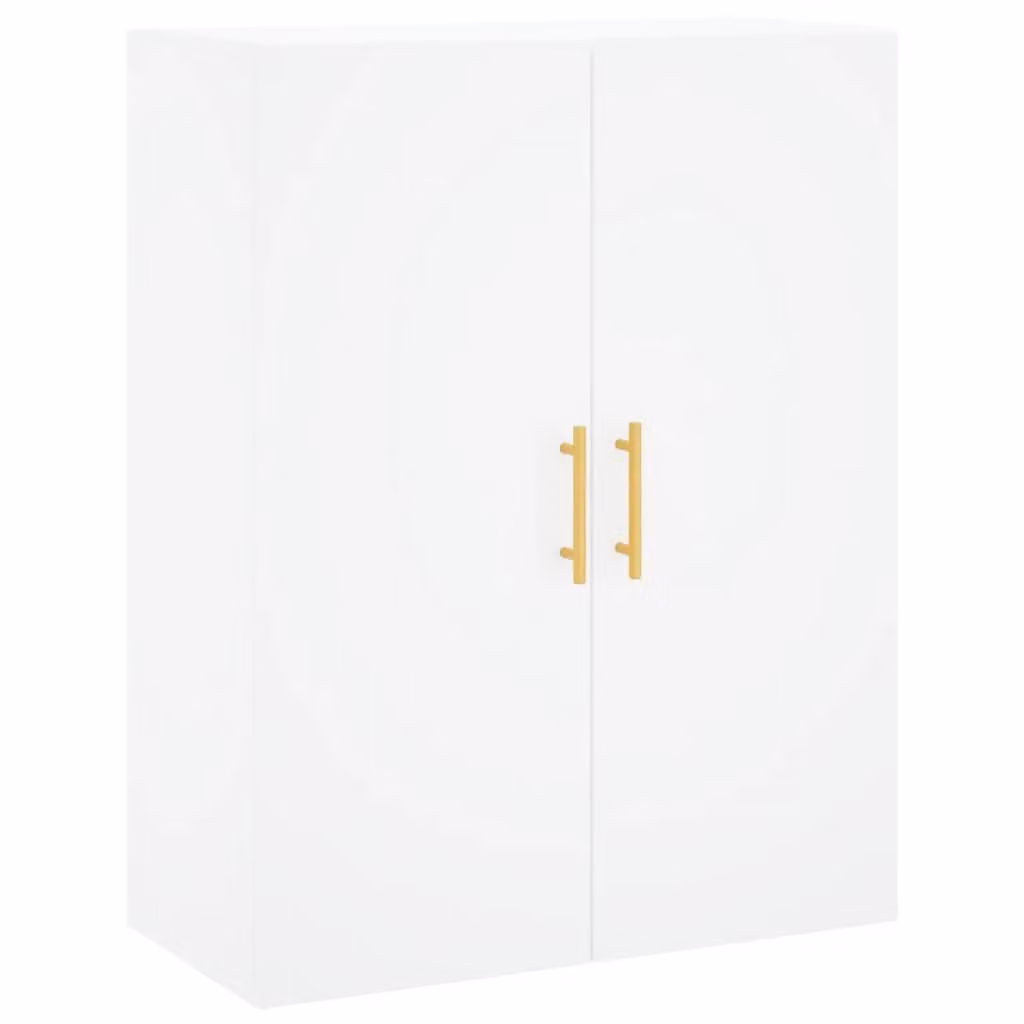 Berkfield Home Modern Wall Mounted White Wood Cabinet W: 69.5 cm, D: 34 cm, H: 90 cm – 2