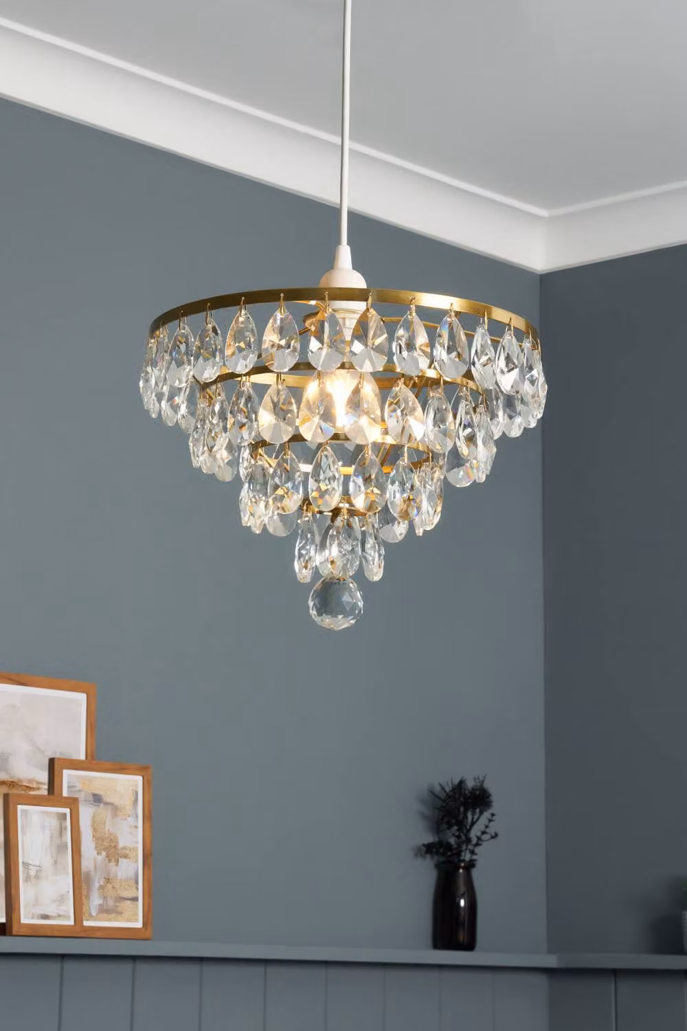 BHS Lighting Elsa Easy Fit Round Light Shade in Gold – 2