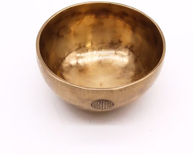 KDMK Small Nepalese Moon Bowl in Gold, Diameter: 13 cm