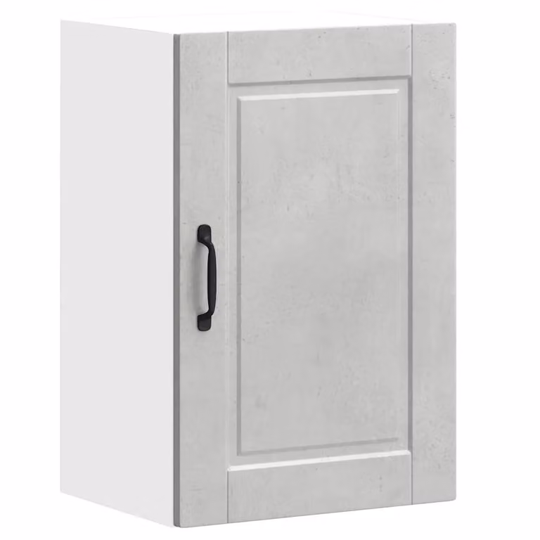 Berkfield Home Porto Modern Wall Cabinet in Concrete Grey Matt Engineered Wood