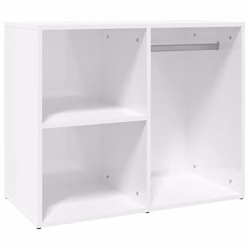 vidaXL Modern Dressing Cabinet in High Gloss White, MDF – 1