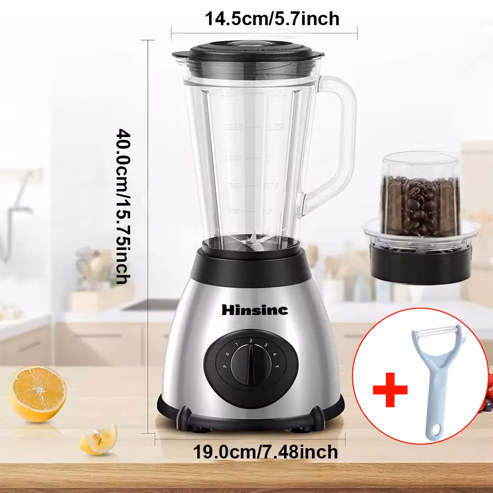 VOGREX 800W Blender and Smoothie Maker with Ice Crusher and Milkshake Mixer in Silver – 2