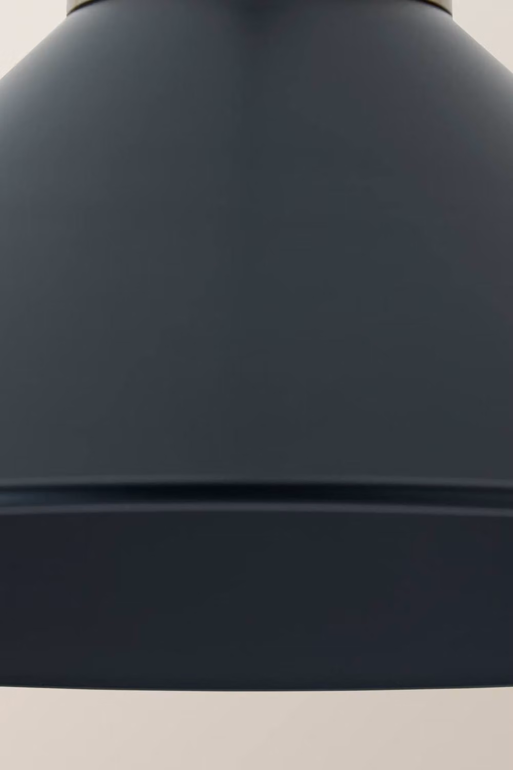 ValueLights Morgan Tapered Metal Rolled Edge Lampshade in Dark Navy Blue – 3